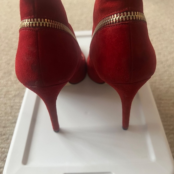 Enzo Angiolini Red suede zipper print - Picture 4 of 9